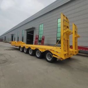 4-line 8-axle Low-bed Semi-trailer For Transporting Construction Machinery