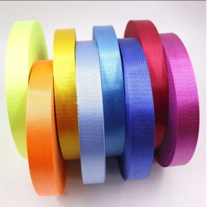 High Tenacity Custom Woven Nylon Herringbone Ribbon for Gift Packaging 30X30X30
