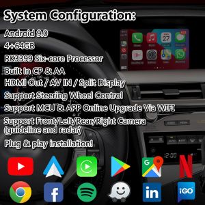 Lsailt Android Multimedia Video Interface for Lexus RX 450H 350 270 F Sport AL10