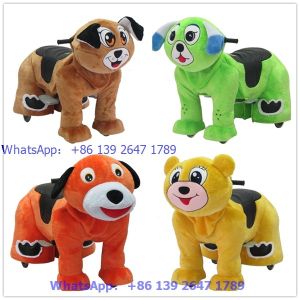 Cheap Amusement park hot sale battery electric plush stuffed used coin operated animal kiddie ride for mall for sale