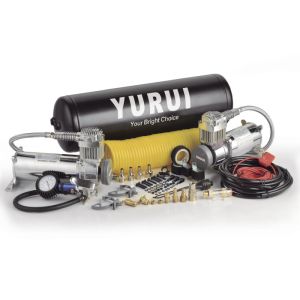 Heavy Duty Dual High Output Air Compressor Air Systems With 2.5 Gallon Tank 12v