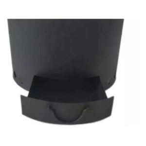 Black Coated C Series Smokeless Wood Burning Fire Pit , 18.7 Inch Portable Fire