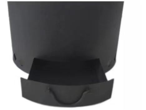 Black Coated C Series Smokeless Wood Burning Fire Pit , 18.7 Inch Portable Fire