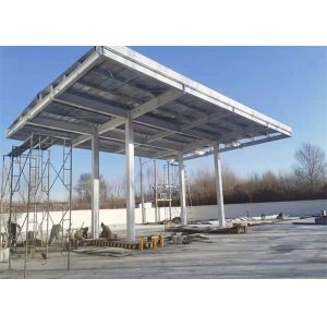 Prefabricated Steel Gas Station Building Galvanized PEB Structure
