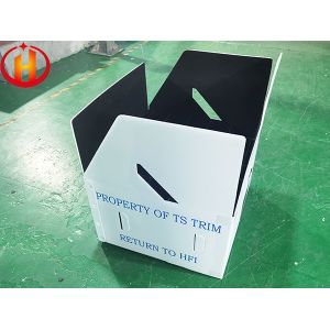Good Hardness Corrugated Plastic Box With Dividers Reusable
