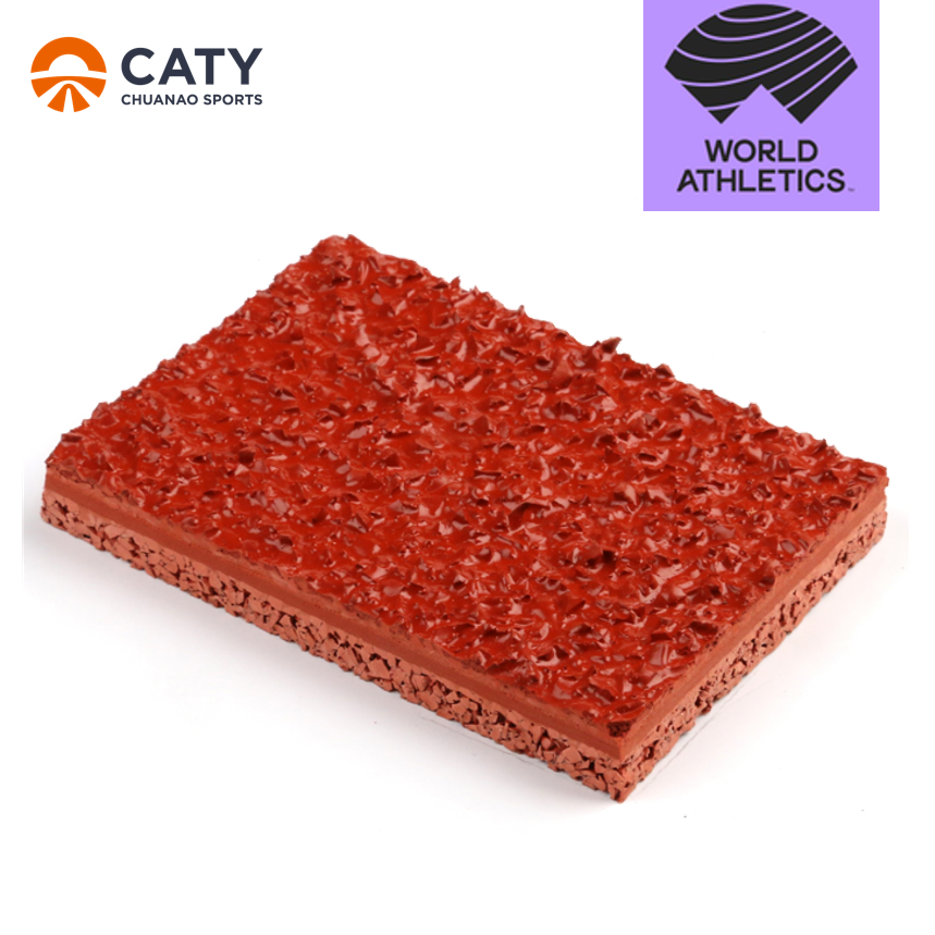 China IAAF Certified Sandwich Track System, Multi-Layer Structural Integrity for Professional Stadium and Training Venues on sale