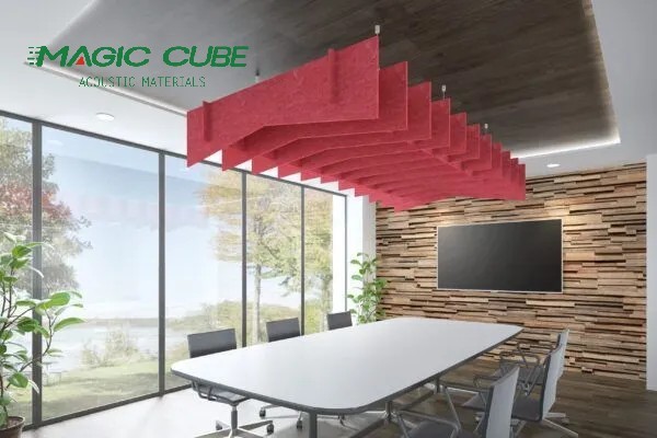 Quality Interior Decorative Sound Absorption Polyester Fiber Ceiling Panels PET Acoustics Felt wholesale