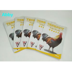 Quad Seal Tear Pet Food Pouch Customization Size For Chicken / Cattle / Sheep