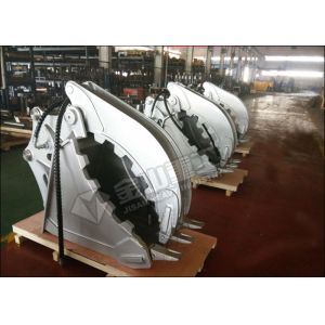 Cheap Big Open Width Excavator Grab Bucket , Hyundai R210 20 Ton Excavator Bucket Grapple for sale
