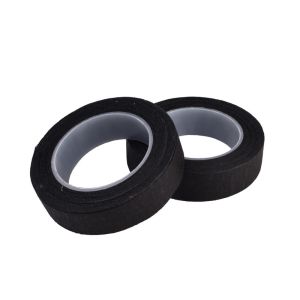 Black Colored Masking Tape , Painters Crepe Paper Masking Tape 60 Degree Saving