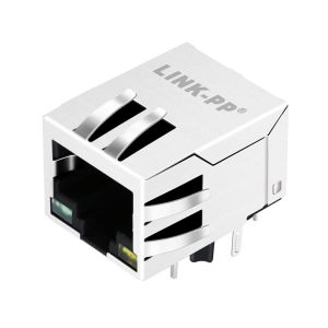Cheap LPJ4320GENL POE Connector RJ45 10 / 100Mbps Shielded W/LED Free Samples for sale
