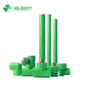 PPR Pipe Fitting Coupling Elbow Tee Green White for Hot Water Connection