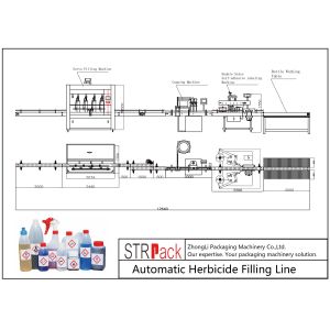 China Beverage / Food Bottle Filling Line Herbicide Filling Line High Efficiency on sale