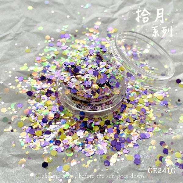 ODM Halloween Sequin Mix Chunky Hexagon Glitter Powder For Glass Tumbler