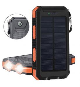 Cheap IP67 IPX6 Waterproof Solar Power Bank 20000mah Solar charger waterproof 10000mah 8000mah power bank portable for cell for sale