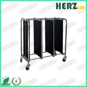 SMT Magazine ESD Storage Racks Handle Adjustable PCB Storage Trolley