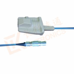 CRITIKON Spo2 Probe Sensor 7 Pin Reusable SpO2 Sensor Adult Silicone Soft Tip