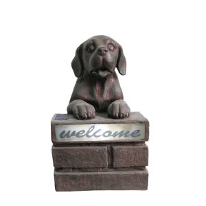 Puppy Welcome Garden Critter Solar Lights With CE / GS / TUV / UL Certificate