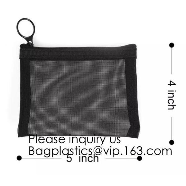 Multipurpose Nylon Mesh Cosmetic Bag Makeup Travel Cases Pencil Case Travel Organizers,Pouch for Offices Travel Accessor