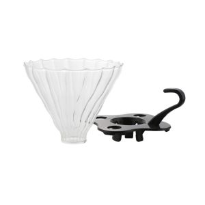 Size 02 Pour Over Drip Coffee Maker 115mm Top Dia With 2 Cups Capacity