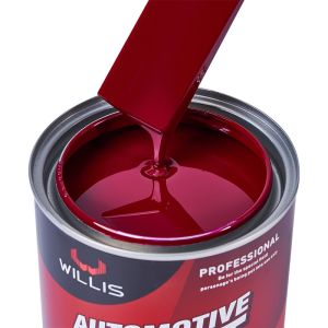 Cheap Rose Red Automobile / Advertising Mark 2k Solid Paint OEM / ODM Spray Auto Paint for sale