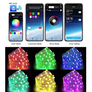 IP65 USB 6lm Solar Decorative Lights Solar Powered String Garden Lights