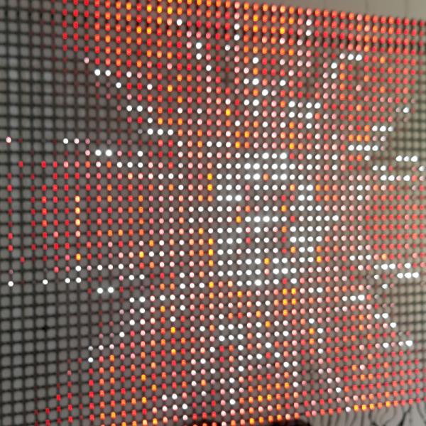 LED Injection Grille Screen Transparent For Flexible Advertising Media