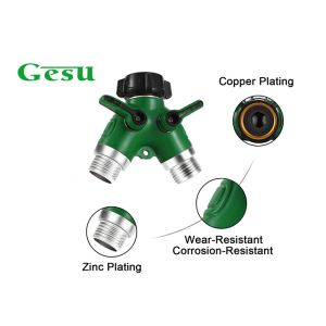 Cheap Universal Y Hose Fitting Garden Hose Tap Connector Fits With Outdoor Faucet for sale