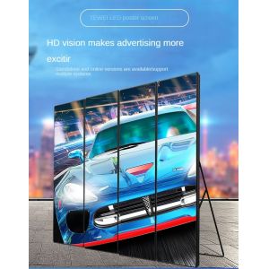 P2.5 P3 P4 LED Poster Display HD Full Color Digital Poster Screen 170 View Angle