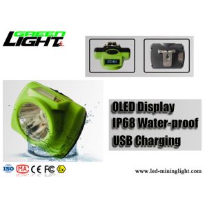 Rechargeable Cordless LED Miners Cap Lamp Waterproof 13 Hours For Underground