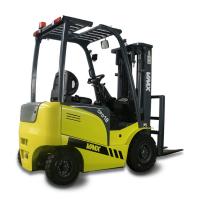 China Narrow Aisle Reach Forklift , 3 Wheel Electric Walk Behind Forklift Yellow for sale