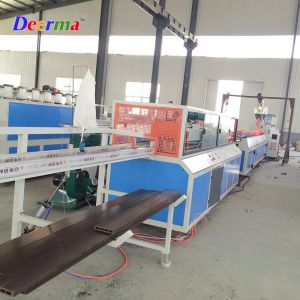 Counter-rotating Conical Twin-screw 70kW WPC PE Decking Making Machine