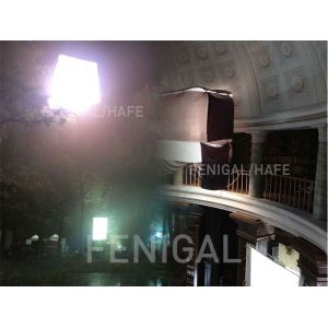 Cube Shape Specialized Filming Industry Led Inflatable Balloon 1200w