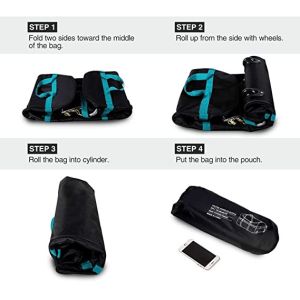 Foldable Duffle Bag With Wheels 85l 120l 140l 1680d Oxford Collapsible