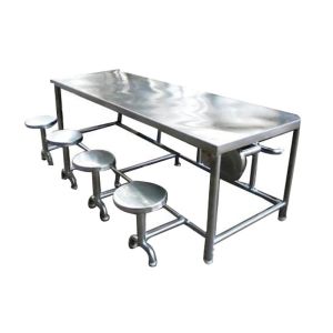 Table And Chair Stainless Steel Building Products 720-760mm Height Customized