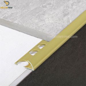 Aluminium 6063 T5 Curved Tile Edge Trim Accessory Of Tile Trim 9.8mm
