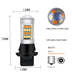 2835 7440 T20 Chips Fog LED Brake Turn Signal Lights 42SMD