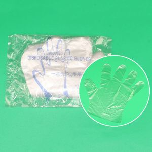 0.6g Clear Plastic Gloves Antiskid Antifouling Dustproof Flexible Operation