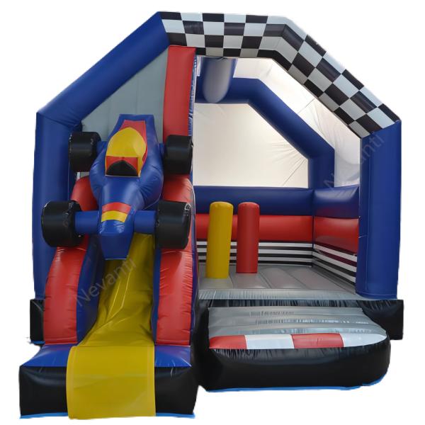 Customized Color 18ft Module Castle Inflatable Wet Dry Slide for Children PVC