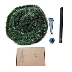 1.2m/1.5m/1.8m Christmas Tree Crystal Pendants Decor LED Light String Festoon