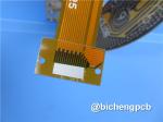 Dual Layer Flexible PCB Built on Polyimide With Immersion Gold and Yellow Mask