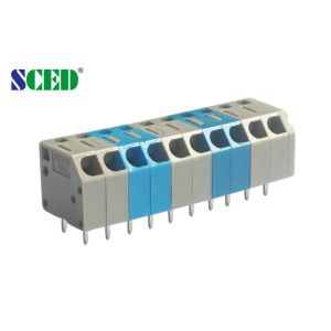Cheap 3.50mm Screwless Pcb Spring Terminal Block For Electric Power , Security 2P - 28P for sale