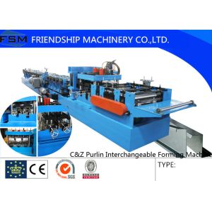 Cheap Automatic Hydraulic C Z Purlin Roll Forming Machine With PLC Control System for sale