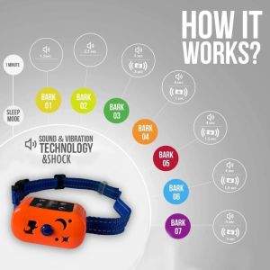 Electronic Dog Beeper Collar 3.7V Battery Anti Barking Device