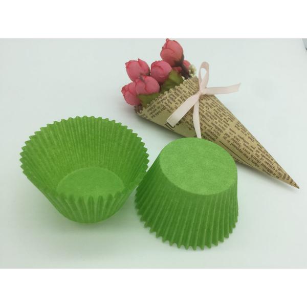 Round Shape Green Paper Cupcake Liners Celebration Cake Takeaway Food Container