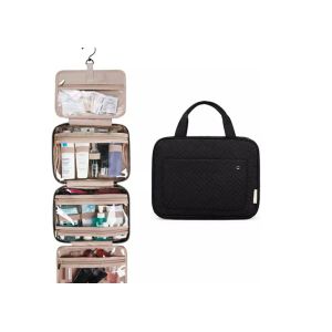 Makeup Tearproof Roll Up Hanging Toiletry Bag Antiwear For Bathroom