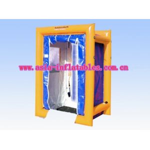 Cheap Portable Purple Square Kiosks With Digital Printing , Advertising Inflatables for sale