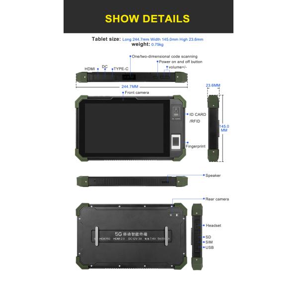 IP68 Industrial Rugged Tablet