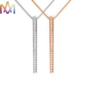 China Nickel Free SS304 Cuboid Bar Necklace Engraved on sale