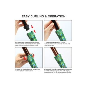 Private Label Interchangeable Curling Iron Set 1 Hour Auto Shut Off For Salon